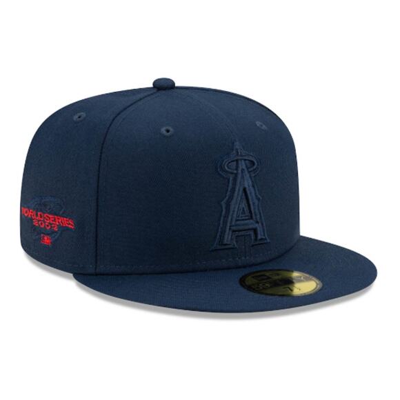 New Era 59FIFTY Los Angeles Angels 2002 World Series Fitted Hat Size 7 1/8 - Picture 1 of 11